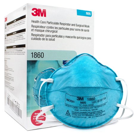 1860 a - Mask, N95 Fluid Resistant Particulate Respirator, Cone Molded (Box of 20)