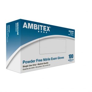 NMG 300x300 - Gloves, Nitrile, Powder Free, Latex Free, Medium, 100/Box (Ambitex)